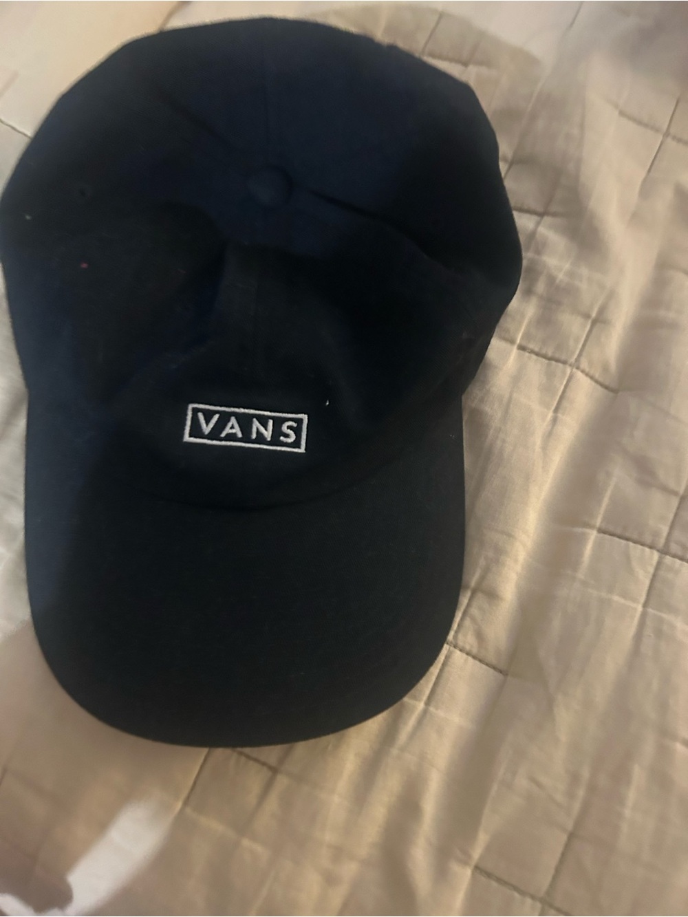 Vans Black Embroidered Box Logo Cap